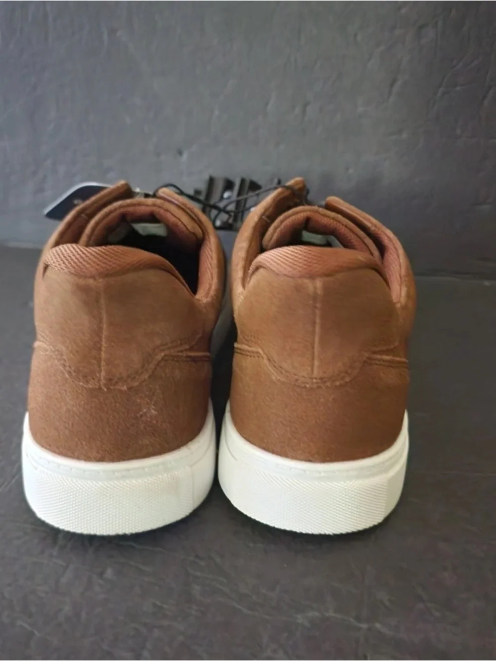 NWT! George Men's Gore Slip On Shoes Cognac Brown Size 11 Genuine Leather No Box